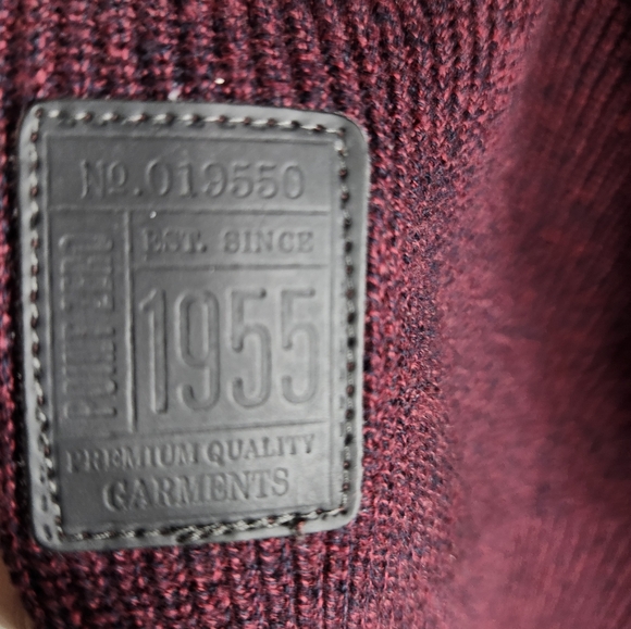 Point Zero cotton sweater medium maroon - Picture 5 of 6